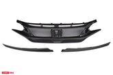 CMST Tuning Carbon Fiber Front Grill & Eyelid for Honda FK8 Civic Type-R (2017-2022)